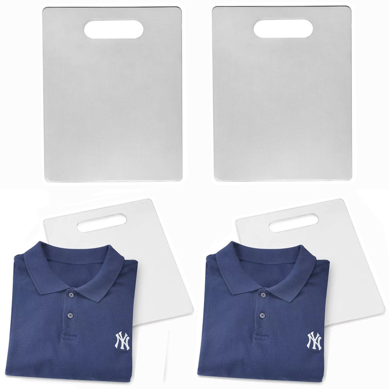 4 Pc 10'' x 12'' Lucite Clear Acrylic T-Shirt Clothes Folding Board