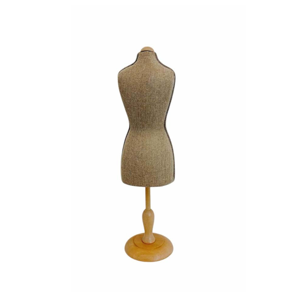 Burlap Mini Jersey Cover Dress Form Female Mannequin Display Jewelry Base Stand