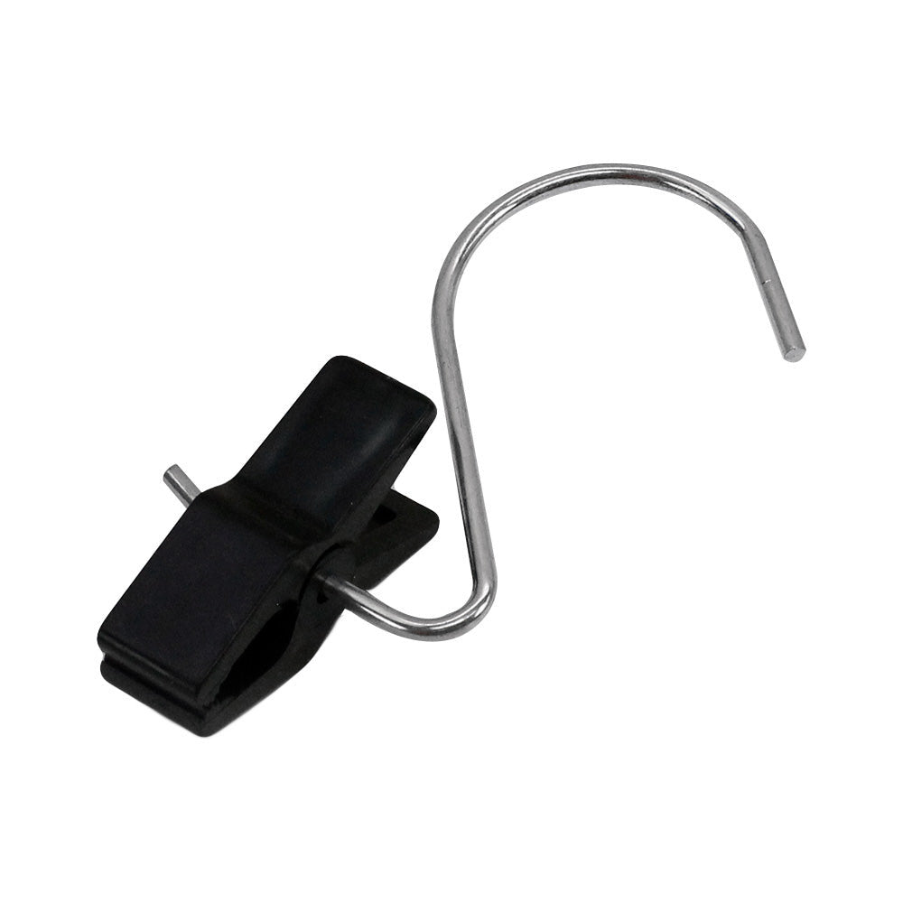 10 PCS Black Plastic Plastic LAUNDRY HOOK-CLIPS Clothes Pin Display Store Fixture