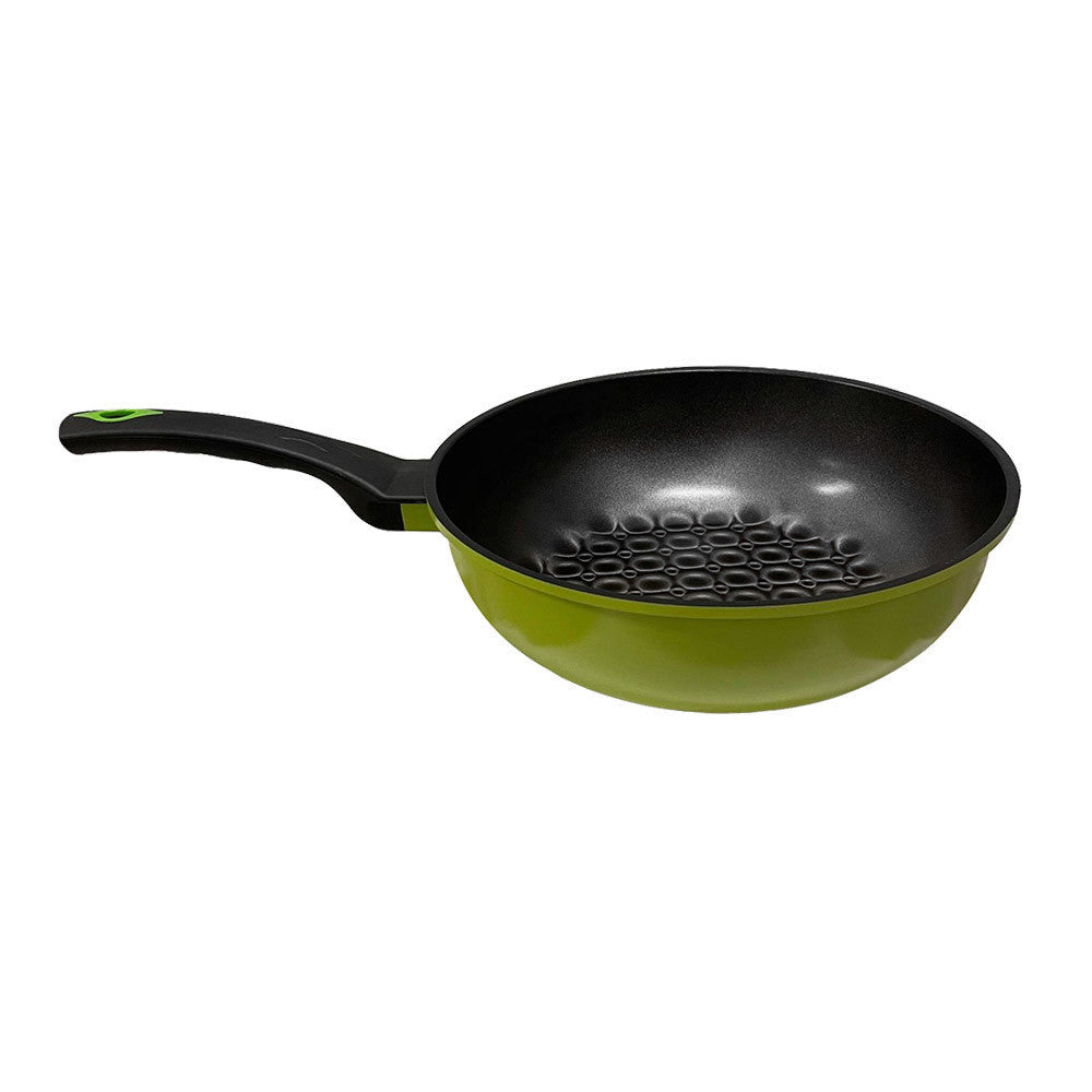 11'' (28cm) 3D Diamond Coating Nonstick Wok Cookware Pan Cooking