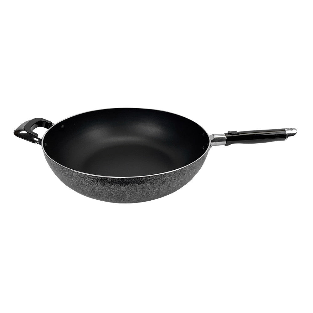 12''(30cm) Non-Stick Coating Wok Pan Side Handle Cooking Pot Cookware Kitchen