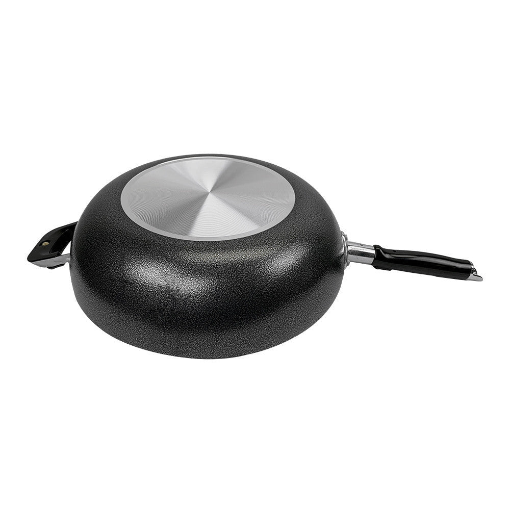 12-1/2''(32cm) Non-Stick Coating Wok Pan Side Handle Cooking Pot Cookware Kitchen