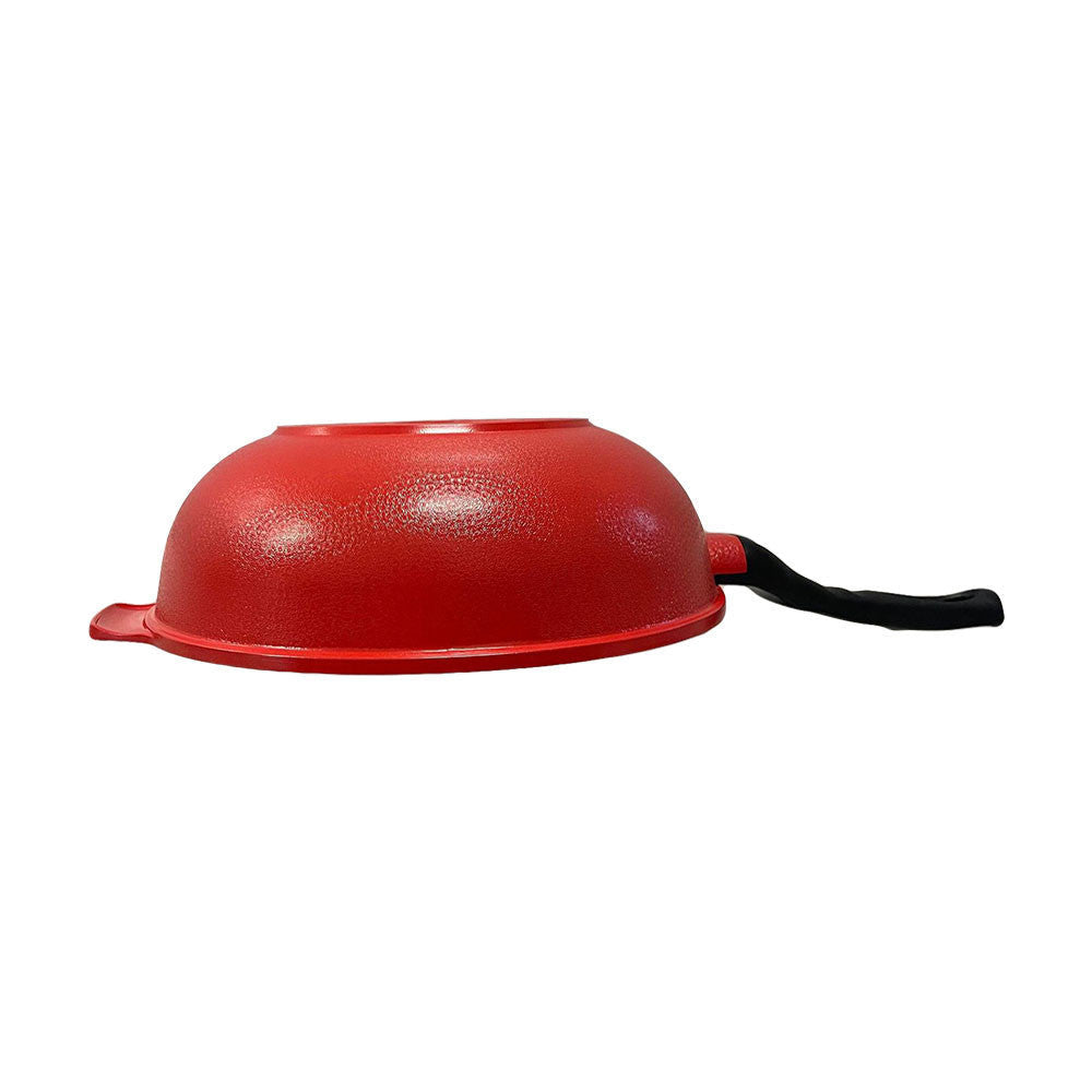 MADE IN KOREA - 13" 3D Diamond Coating Nonstick Wok Cookware, 32cm Non-Scratch Stir Fry Pan for Vegetables, Noodles, Rice, Meat, and Seafood