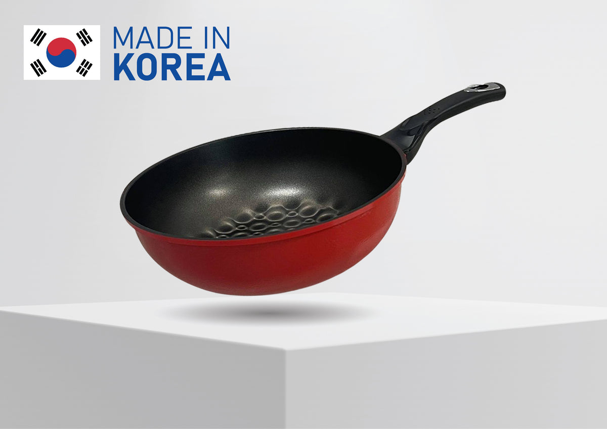 13-1/2'' (34cm) 3D Diamond Coating Nonstick Wok Cookware