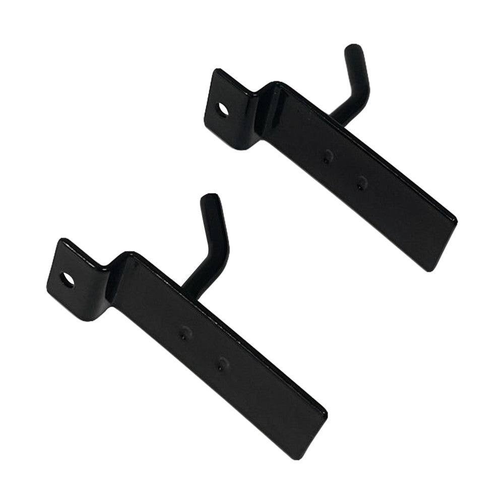2 Pcs 1'' Black Slatwall Hook Hooks Retail Display Wire Metal Hanger