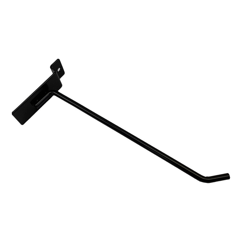 2 Pcs 8'' Black Slatwall Hook Hooks Retail Display Wire Metal Hanger