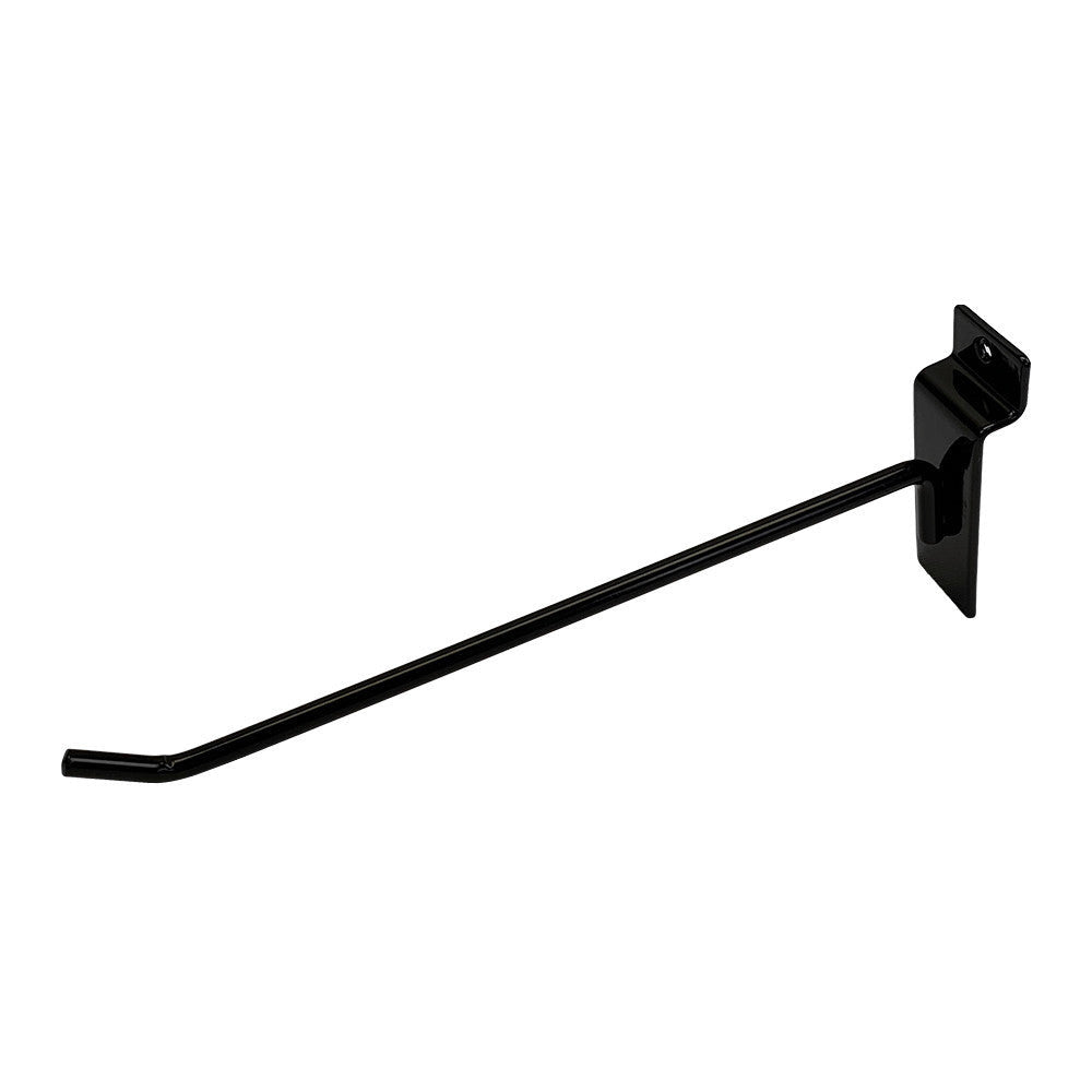 2 Pcs 8'' Black Slatwall Hook Hooks Retail Display Wire Metal Hanger