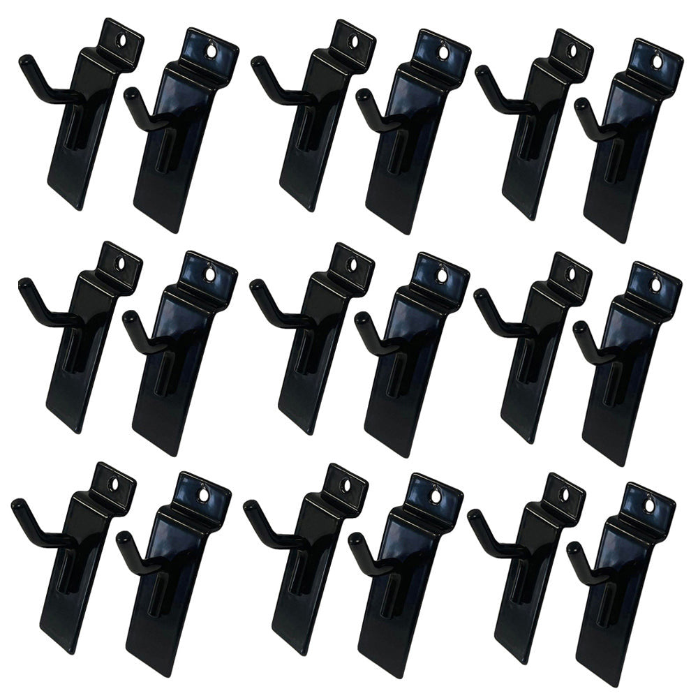 25 Pcs 1'' Black Slatwall Hook Hooks Retail Display Wire Metal Hanger