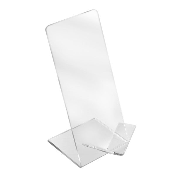 4 Pc Clear Acrylic Vertical Single Shoe Display Fixture Stand Retail Heels Slant Riser Holder