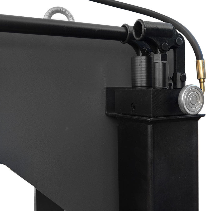 C-Frame 16 Ton Hydraulic Press 7-7/8" Stroke 2-Speed Hand Pump with Gauge