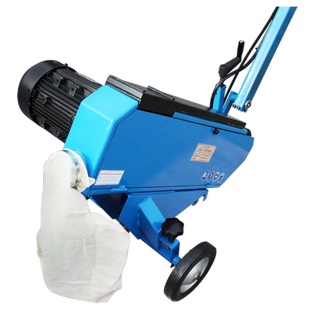 Portable electric floor sanding machine.