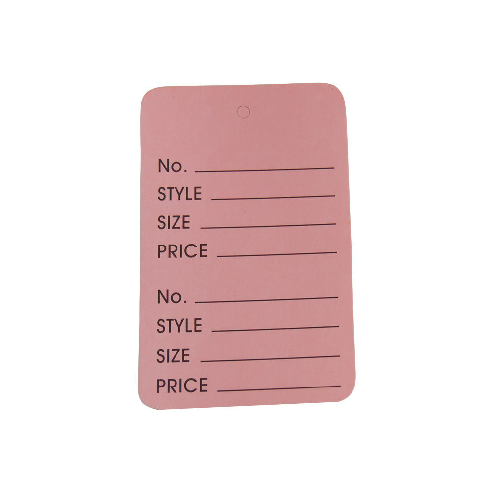 PINK 1000 PCS Large Perforated Hang Tags Coupon Price Paper Label Card 1-3/4" x 2-7/8"