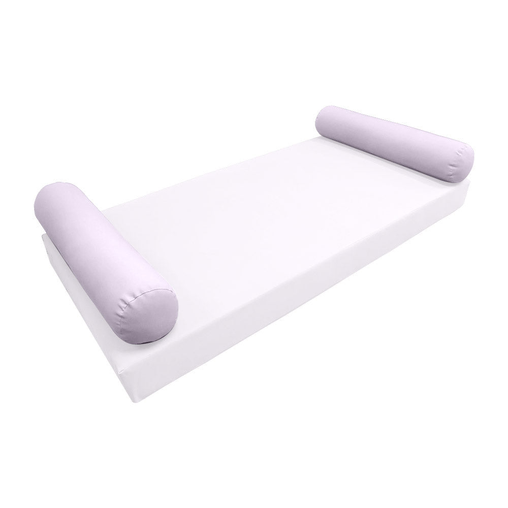 Modern outdoor daybed cushion set with two bolsters and two pillows, ideal for patio, porch, or indoor lounge spaces. — cover only