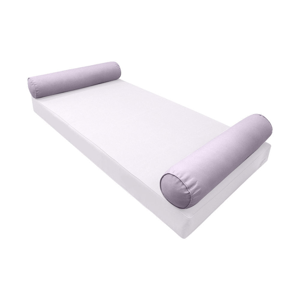 STYLE 5 Bolster Pillow for Outdoor Indoor Daybed Porch Swing Bed Queen Size Piped Trim AD107 | COVERS ONLY |