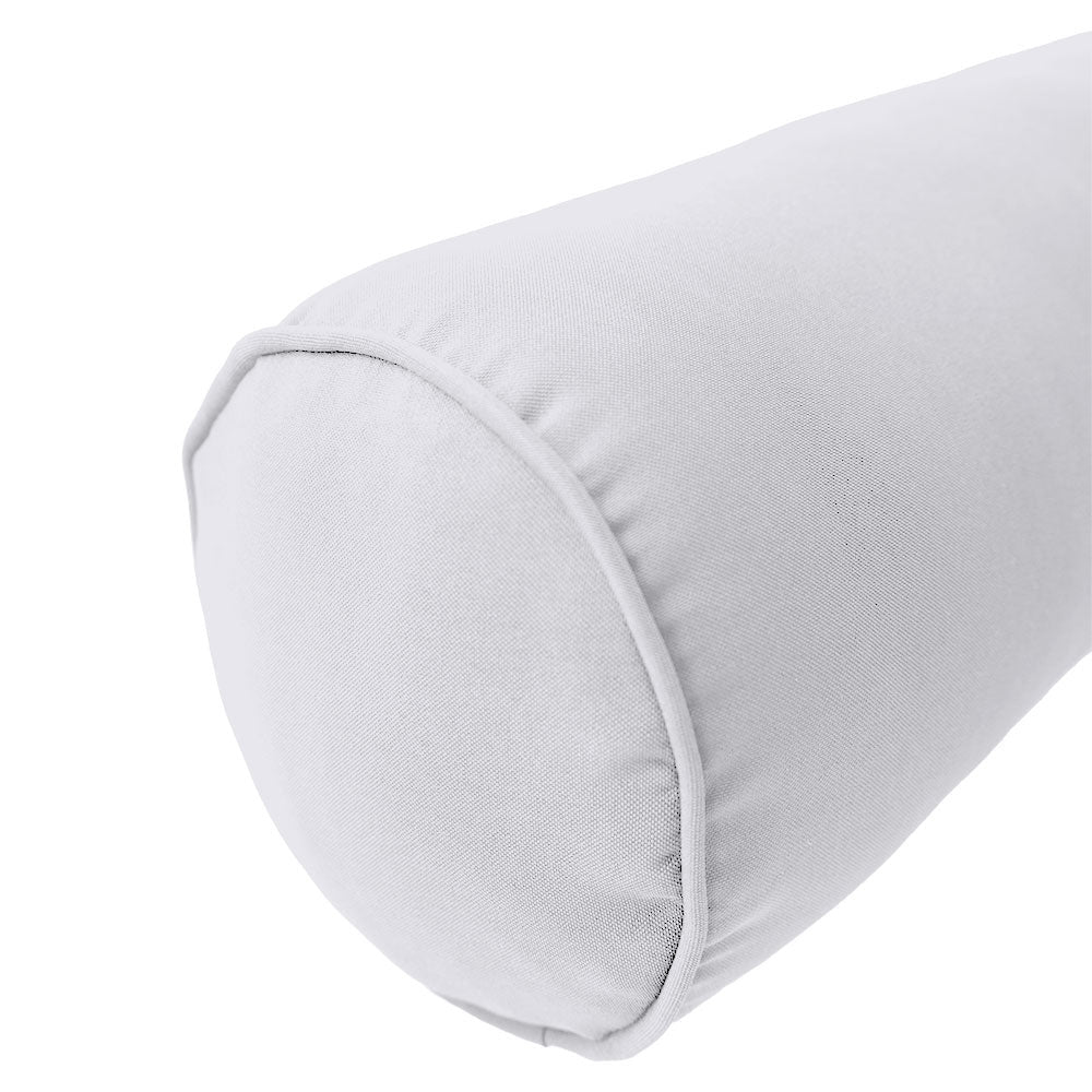 STYLE 1 Pillow & Bolster Cushion for Outdoor Indoor Daybed Porch Swing Bed Full Size Piped Trim AD105 | COVERS ONLY |