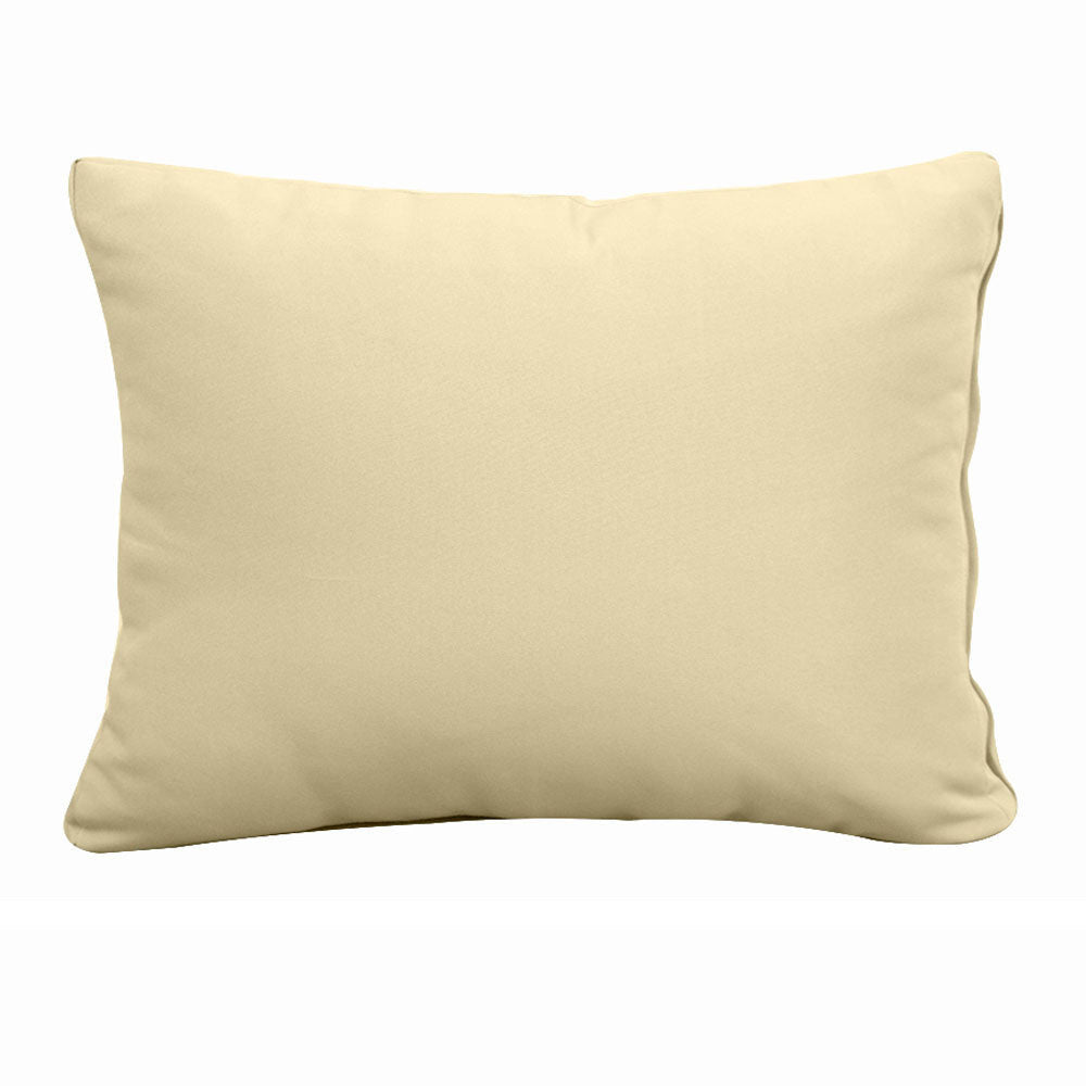 Pillow and bolster cushions displayed on an outdoor porch swing for a cozy, elegant setting