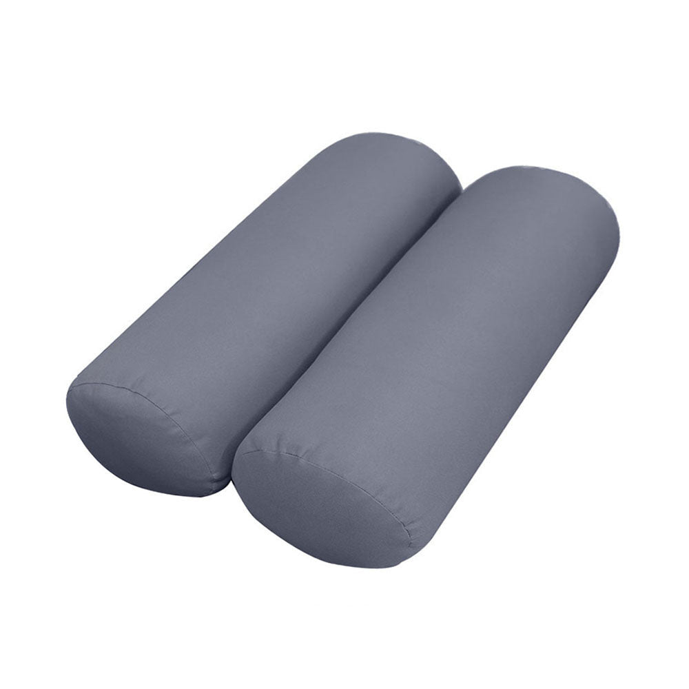 STYLE 2 Pillow & Bolster Cushion for Outdoor Indoor Daybed Porch Swing Bed Twin Size Knife Edge AD001 | COVERS ONLY |