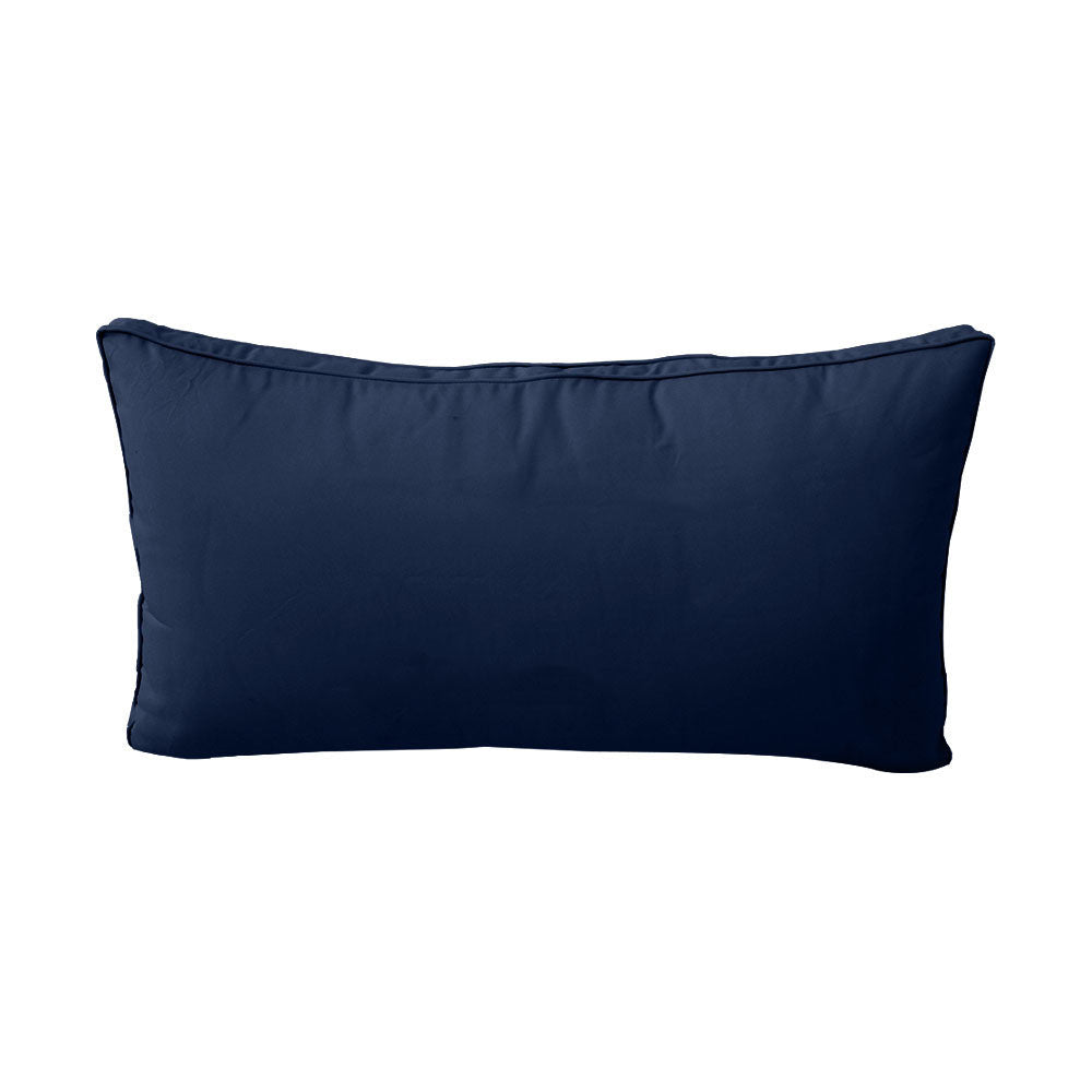 STYLE 2 Pillow & Bolster Cushion for Outdoor Indoor Daybed Porch Swing Bed Twin Size Piped Trim AD101 | COVERS ONLY |