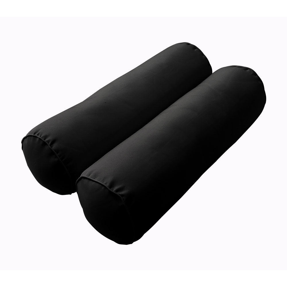 STYLE 3 Pillow & Bolster Cushion for Outdoor Indoor Daybed Porch Swing Bed Crib Size Piped Trim AD109 | COVERS ONLY |