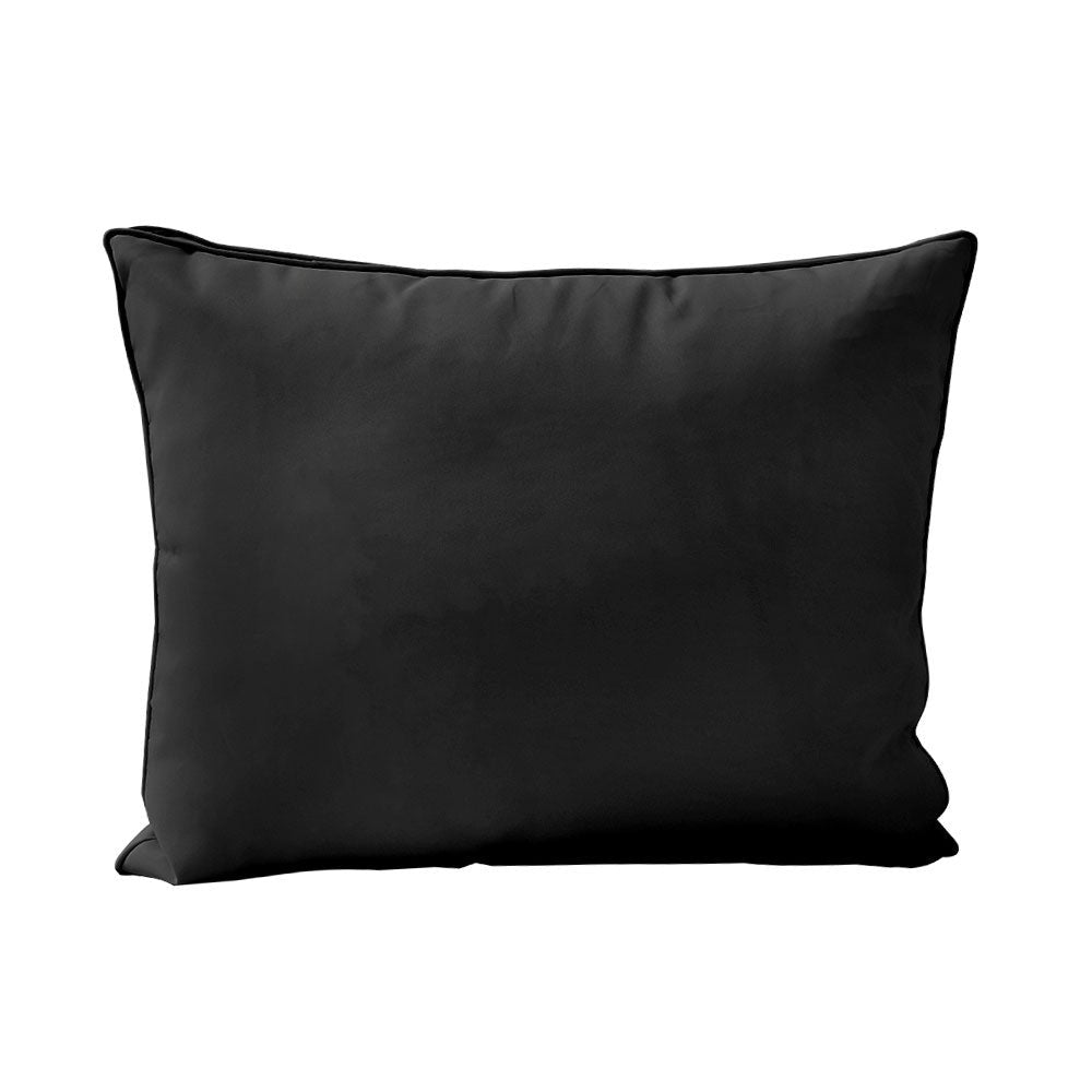 STYLE 3 Pillow & Bolster Cushion for Outdoor Indoor Daybed Porch Swing Bed Crib Size Piped Trim AD109 | COVERS ONLY |