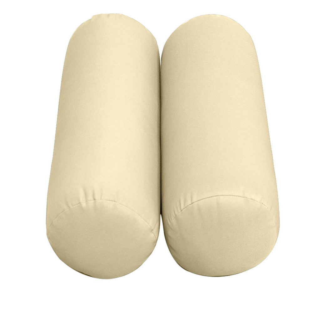 STYLE 3 - Mattress & Pillow Bolster Cushion for Outdoor Indoor Daybed Porch Swing Bed Knife Edge Twin Size AD103 | COVERS ONLY |
