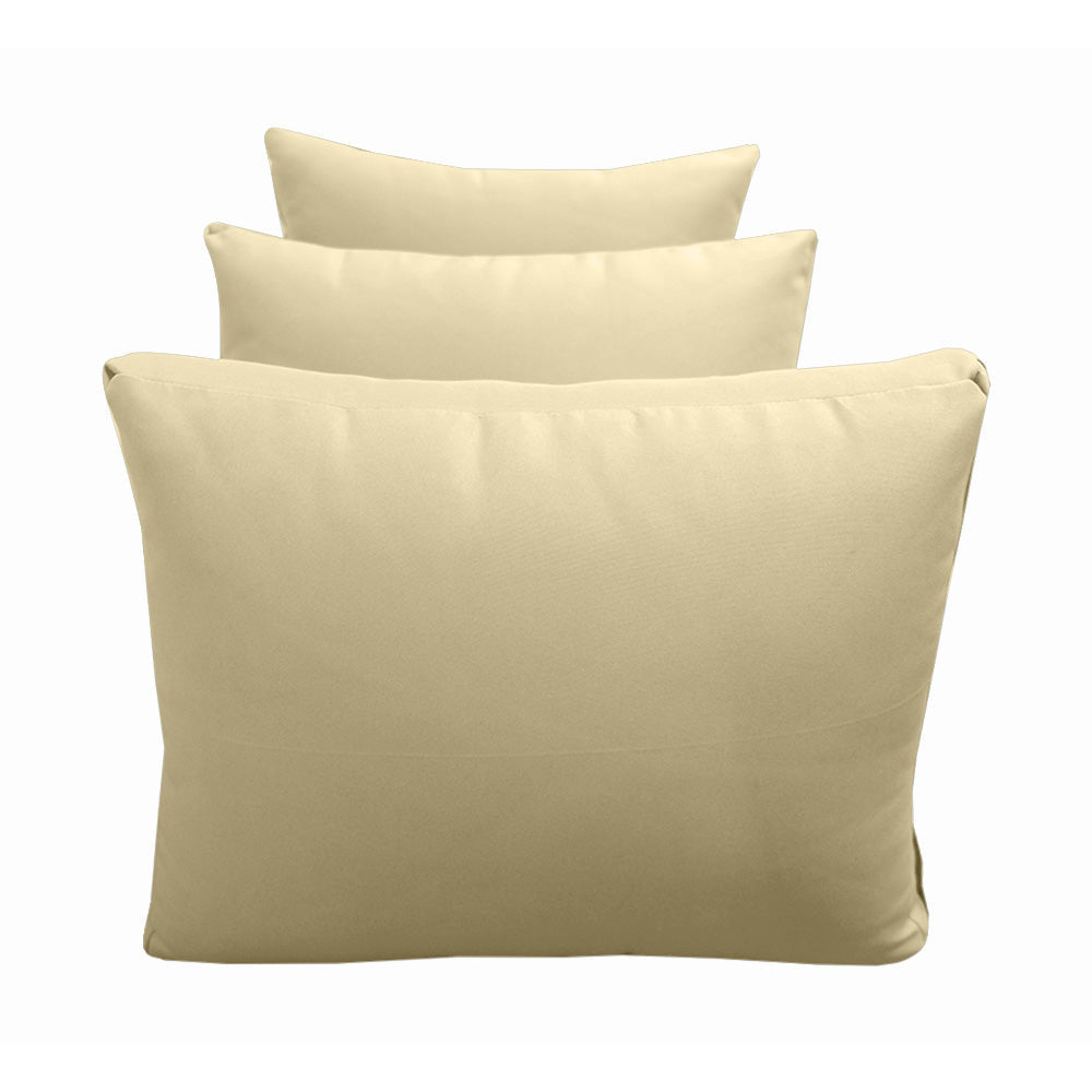 Outdoor daybed styled with cushion set, ideal for patio or garden lounging