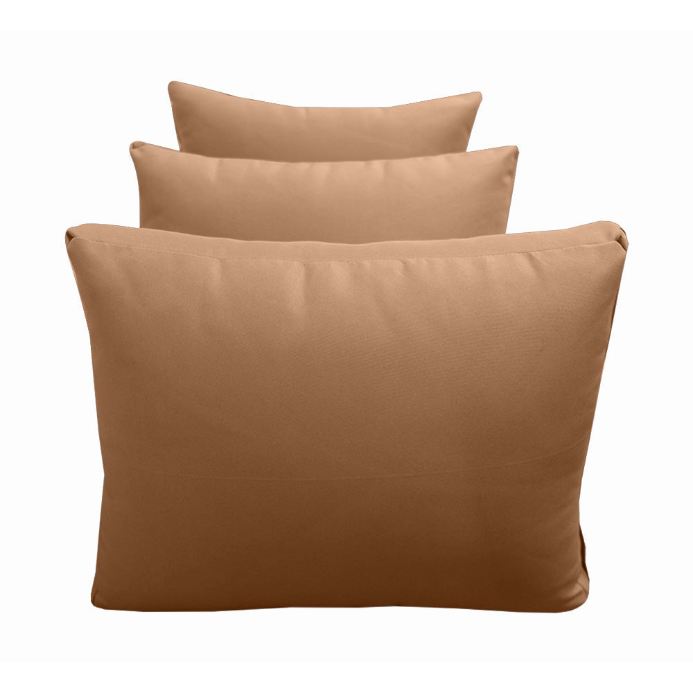 Outdoor daybed styled with cushion set, ideal for patio or garden lounging