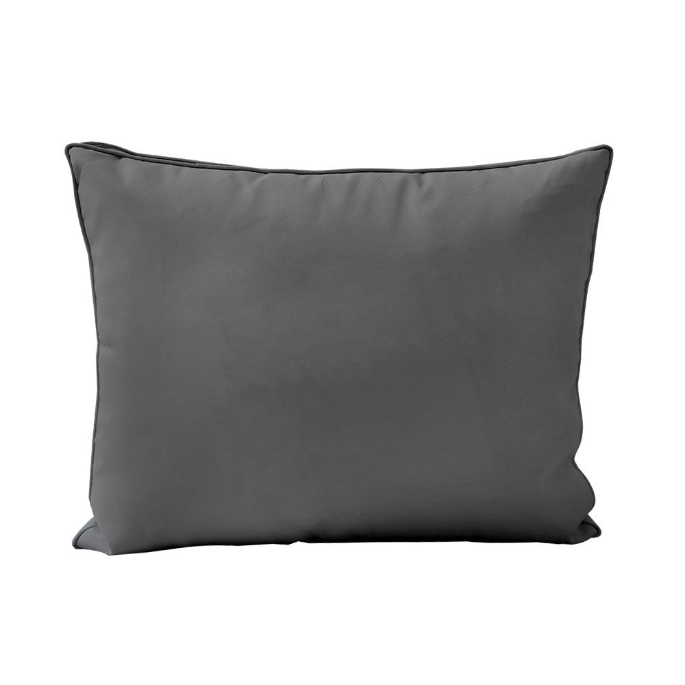 STYLE 3 - Mattress & Pillow Bolster Cushion for Outdoor Indoor Daybed Porch Swing Bed Piped Trim Twin-XL Size AD003 | COVERS ONLY |