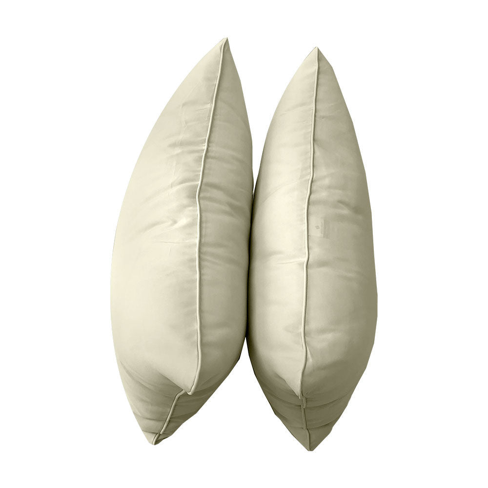 STYLE 4 - Mattress & Pillow Bolster Cushion for Outdoor Indoor Daybed Porch Swing Bed Piped Trim Crib Size AD005 | COVERS ONLY |