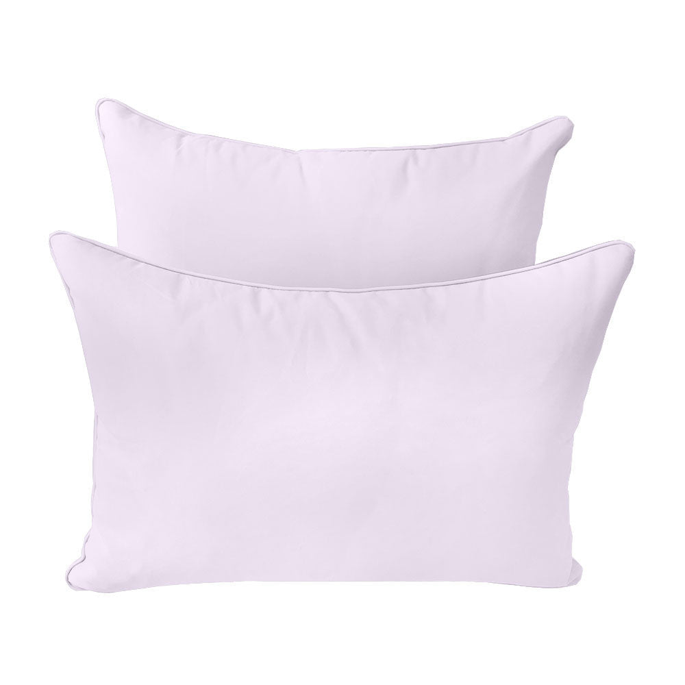STYLE 4 - Mattress & Pillow Bolster Cushion for Outdoor Indoor Daybed Porch Swing Bed Piped Trim Twin-XL Size AD107 | COVERS ONLY |