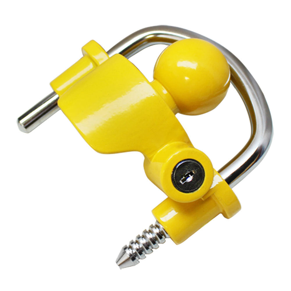 Trailer Coupler Lock Boat Marine RV Tractor Hitch Theft Protection 3 Keys Lock