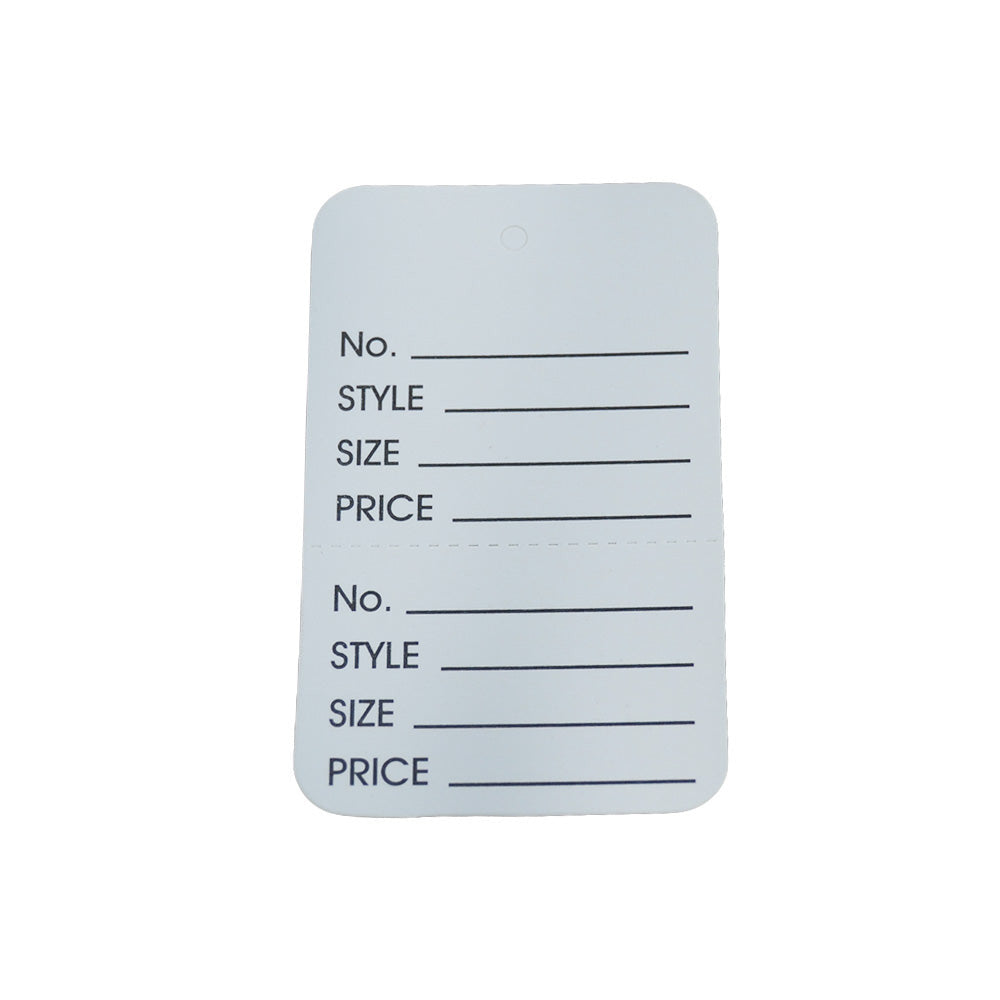 WHITE 1000 PCS Large Perforated Hang Tags Coupon Price Paper Label Card 1-3/4" x 2-7/8"
