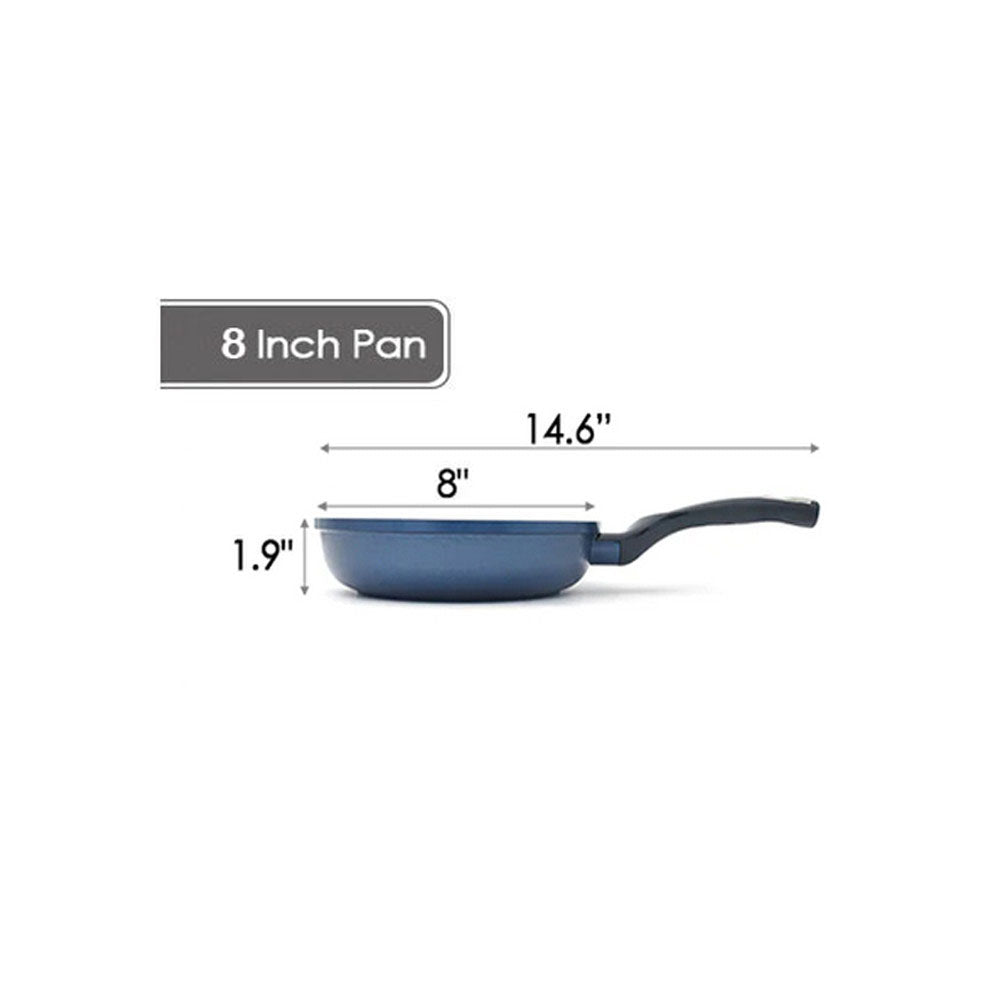 8" to 13" 3D Diamond Coating Nonstick Frying Pan, Made in Korea Cookware Pan for Everyday Cooking