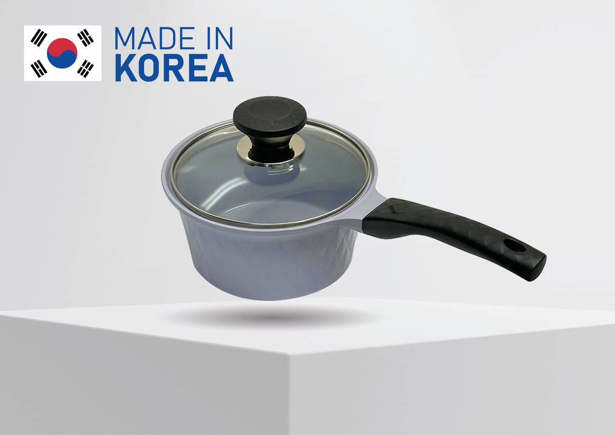 7'' Ceramic Sauce Pan 2.1QT Nonstick Ceramic Interior Exterior Cooking Pot
