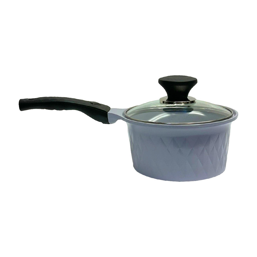 7'' Ceramic Sauce Pan 2.1QT Nonstick Ceramic Interior Exterior Cooking Pot