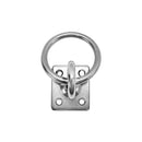 Stainless Steel 304 Square Swivel Pad Eye Plate With Ring 3/16", 1/4",5/16" Welded Formed Marine