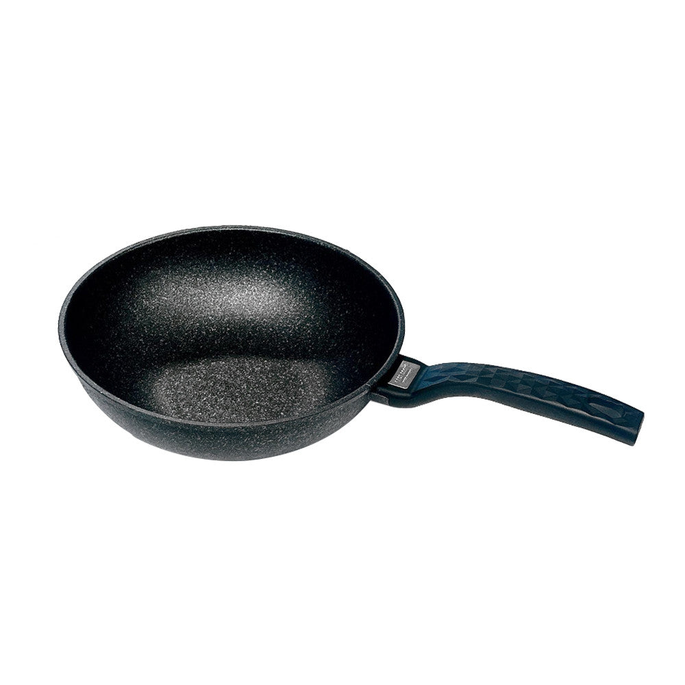 8" Marble Wok Non-Stick Cooking Frying Pan Pot 5 Layer Marble Wok Cookware