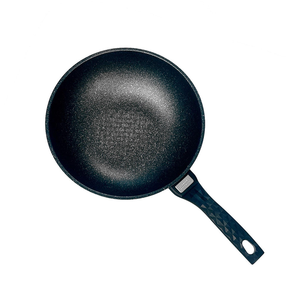 9" Marble Wok Non-Stick Cooking Frying Pan Pot 5 Layer Marble Wok Cookware