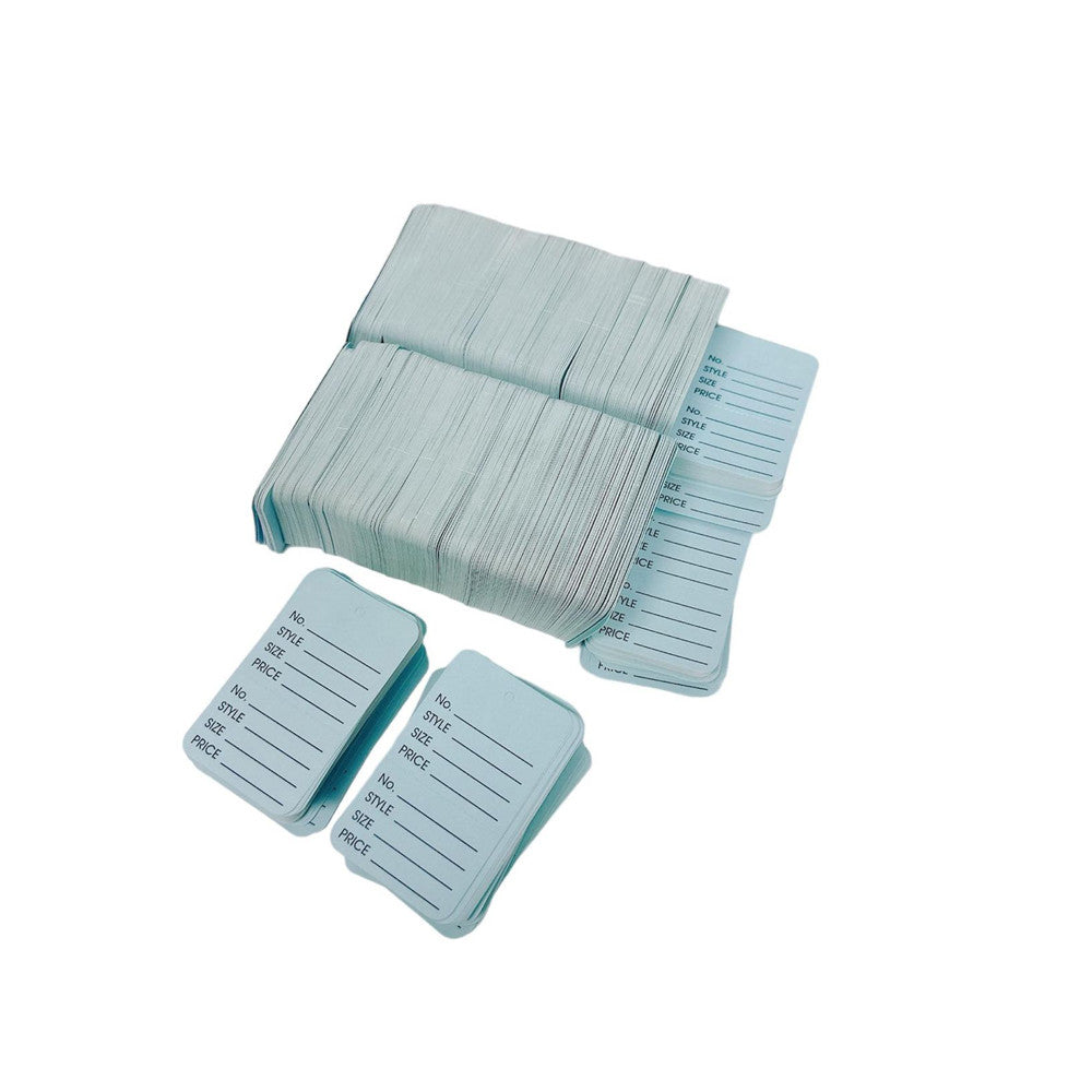 LIGHT BLUE 1000 PCS Large Perforated Hang Tags Coupon Price Paper Label Card