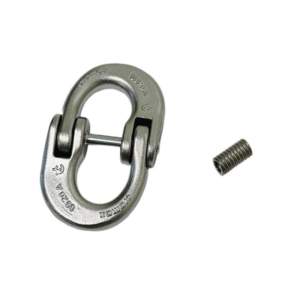 4 Pc Set Stainless Steel T318LN G60 Hammerlock Link, Chain Connecting Link Coupling Link for Lifting, Rigging, Towing