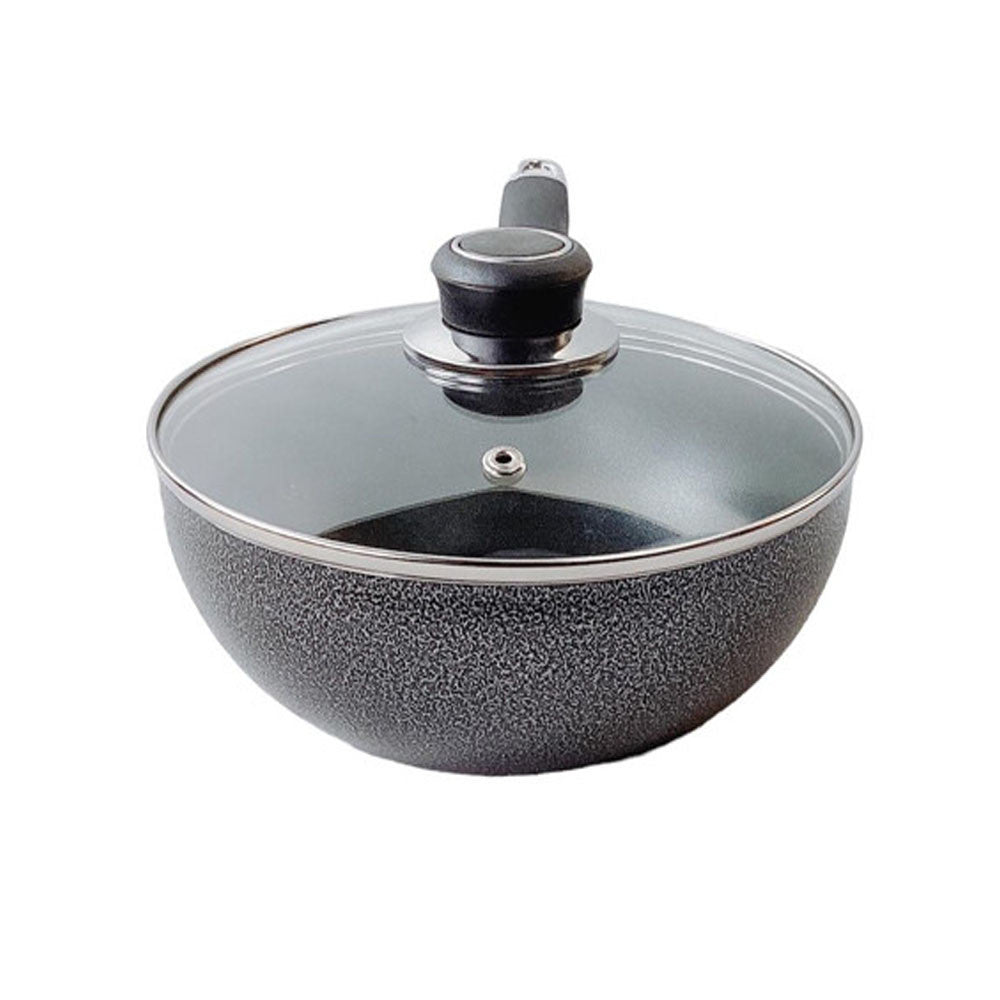 11" (28CM) Non-Stick Coating Wok Frying Pan With Lid Cooking Pot Cookware