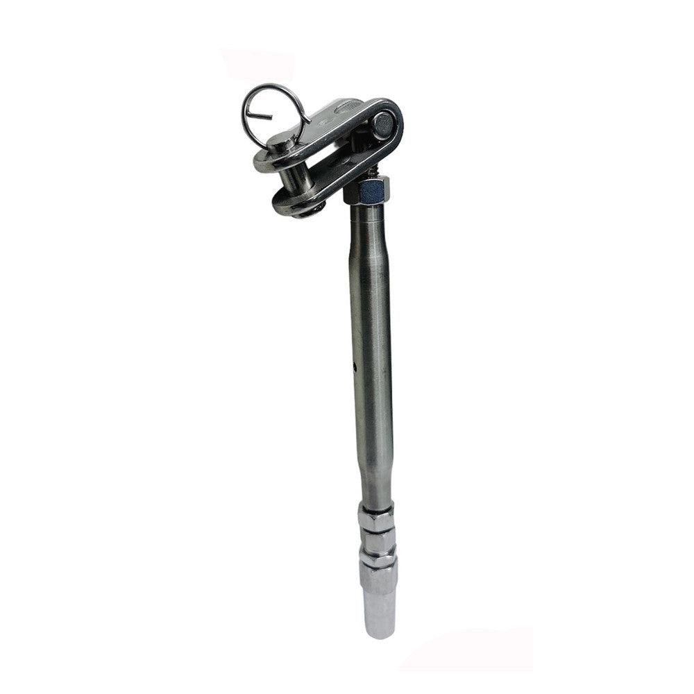 4 Pc Set Marine T316 Stainless Steel Toggle and Swageless Turnbuckle, Cable Wire Tensioner for Deck, Dock, Railing, and Rigging