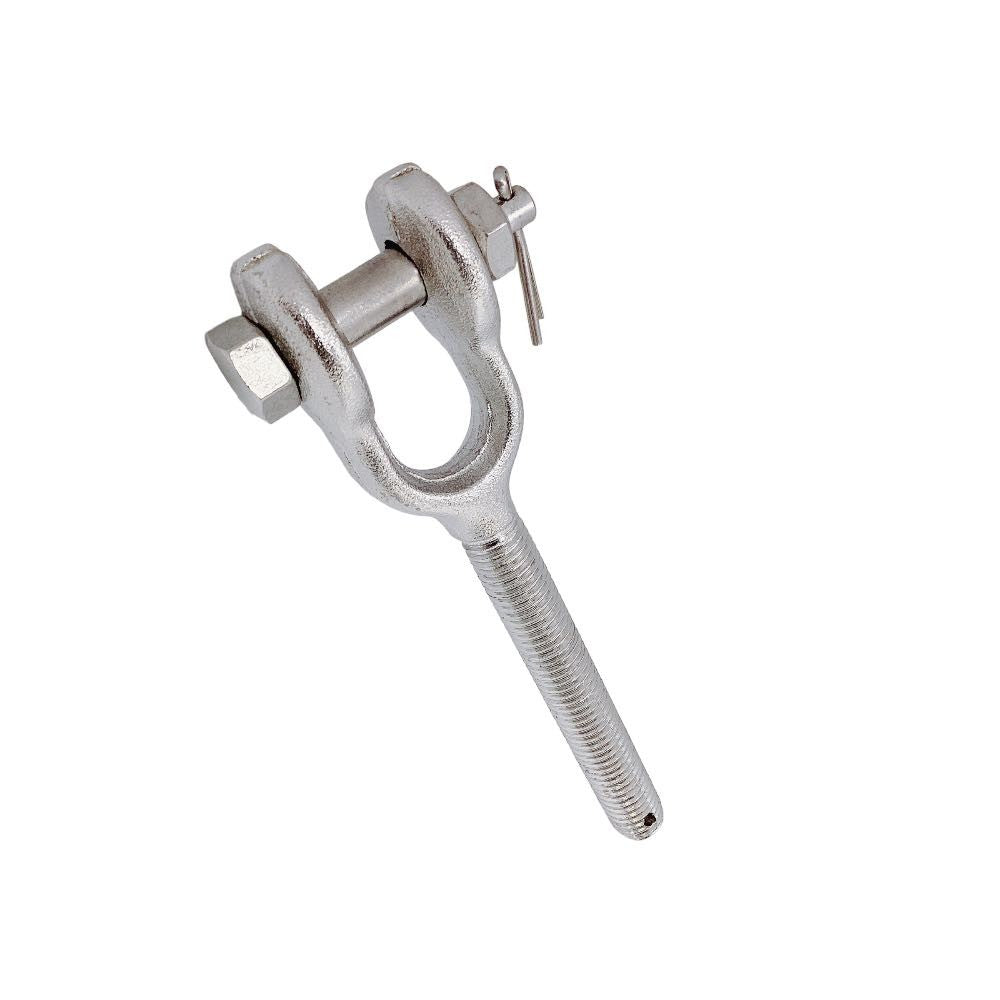 4 Pc Stainless Steel 3/8" Drop Forged Turnbuckle Jaw LEFT HAND Thread 1200Lb WLL
