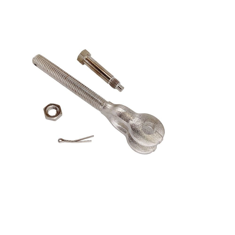 4 Pc Stainless Steel 3/8" Drop Forged Turnbuckle Jaw LEFT HAND Thread 1200Lb WLL
