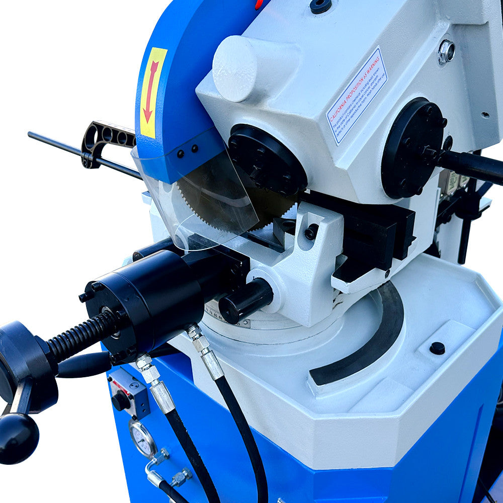 Semi-Automatic Hydraulic 4HP 12.5" Cold Cut Saw Swivel 2-Speed Circular Coldsaw Metal Cutting 220v 3 PHASE