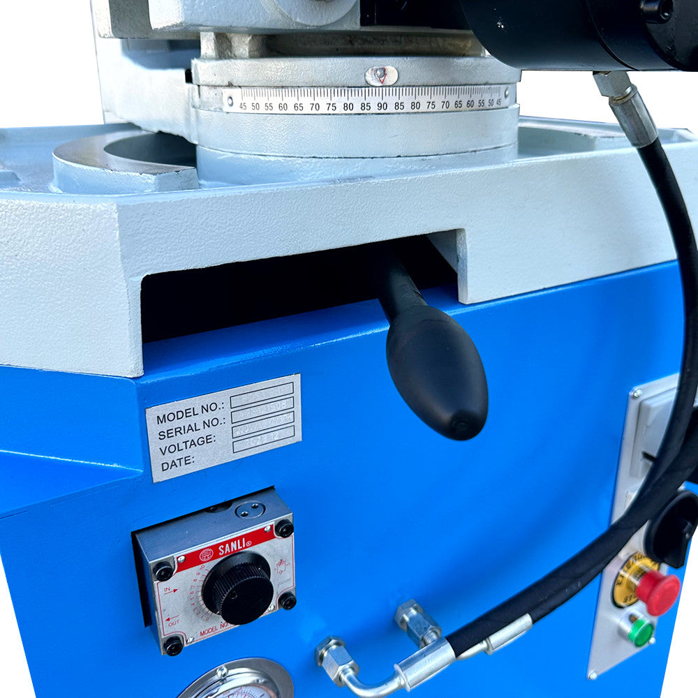 Semi-Automatic Hydraulic 4HP 12.5" Cold Cut Saw Swivel 2-Speed Circular Coldsaw Metal Cutting 220v 3 PHASE