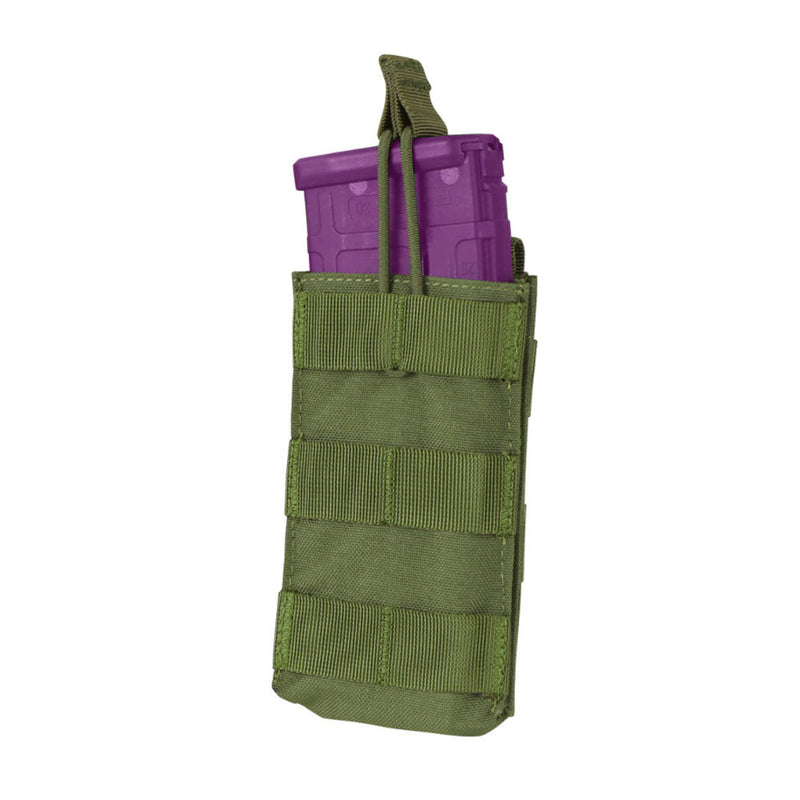 Single Modular MOLLE Open Top Pull Cord 5.56 Mag Pouch