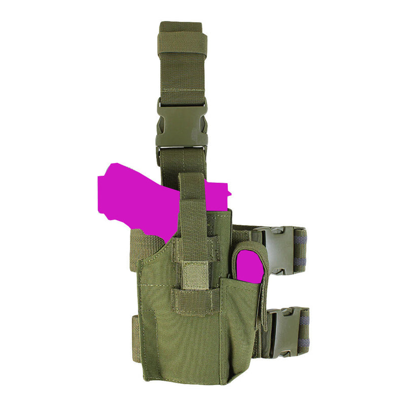 Tactical Drop Leg Holster With Mag Pouch
