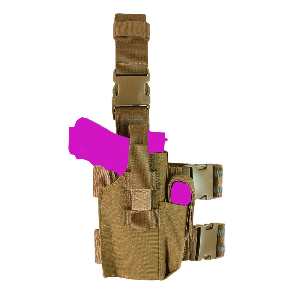 Tactical Drop Leg Holster With Mag Pouch