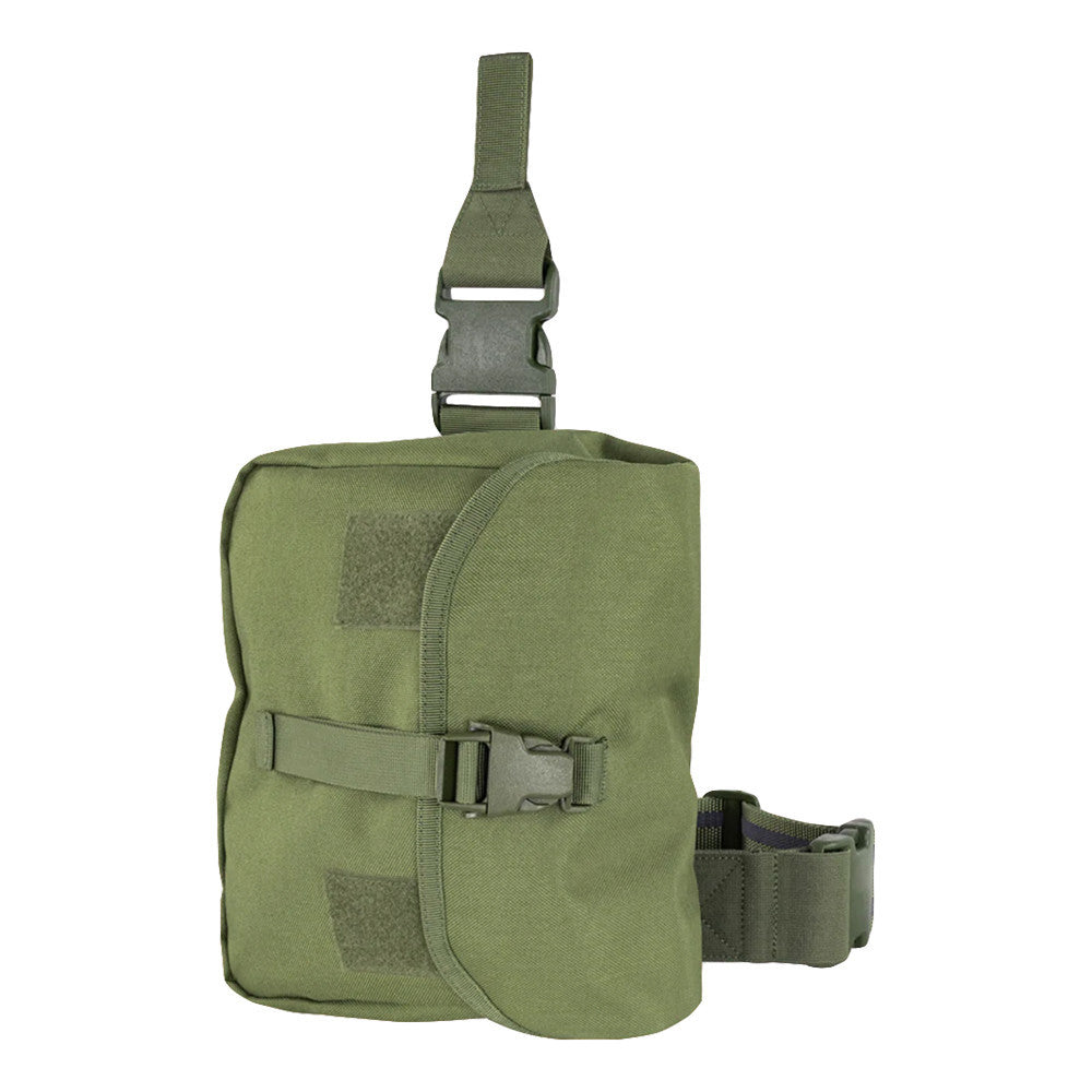 Tactical Gas Mask Drop Leg Pouch Rig